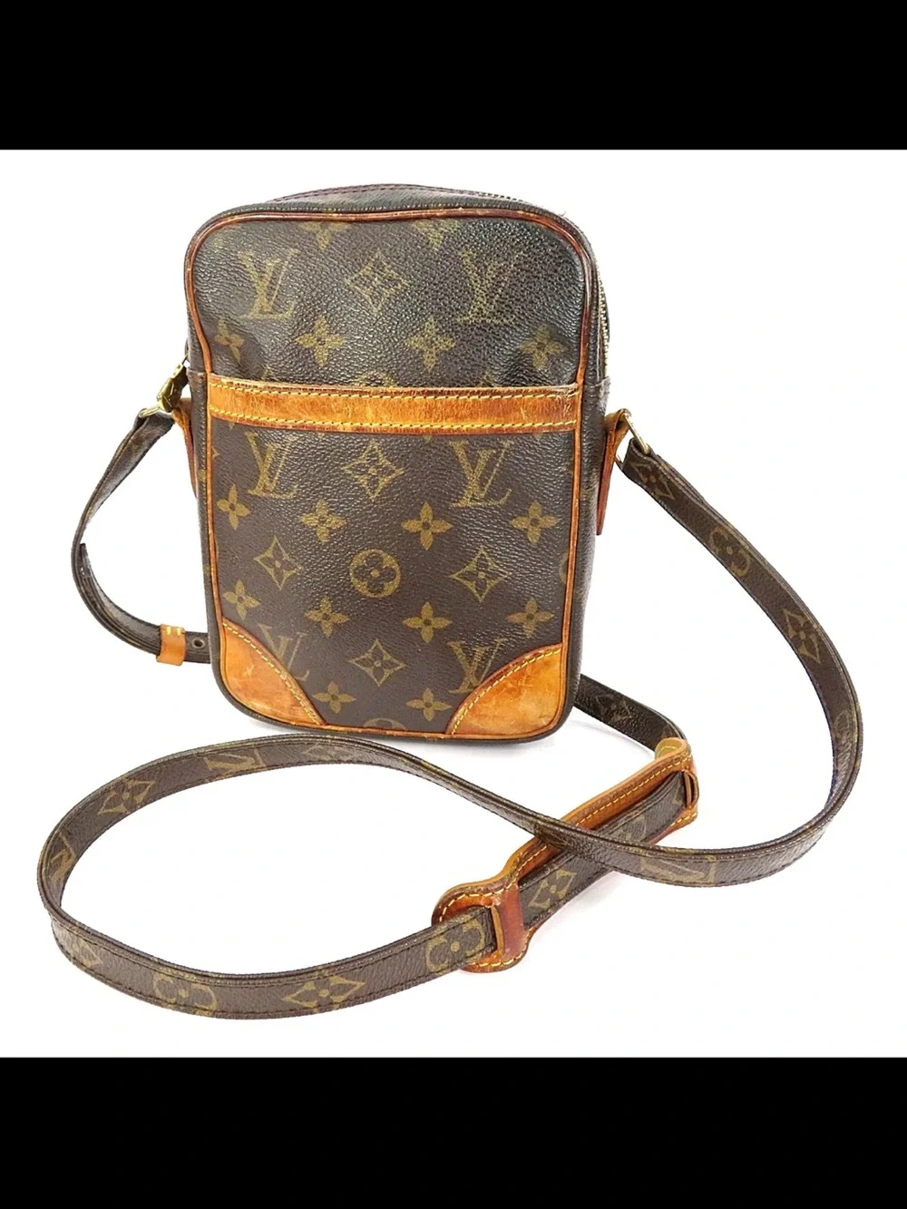 Louis Vuitton Monogram Canvas Messenger Bag in Brown and Tan
